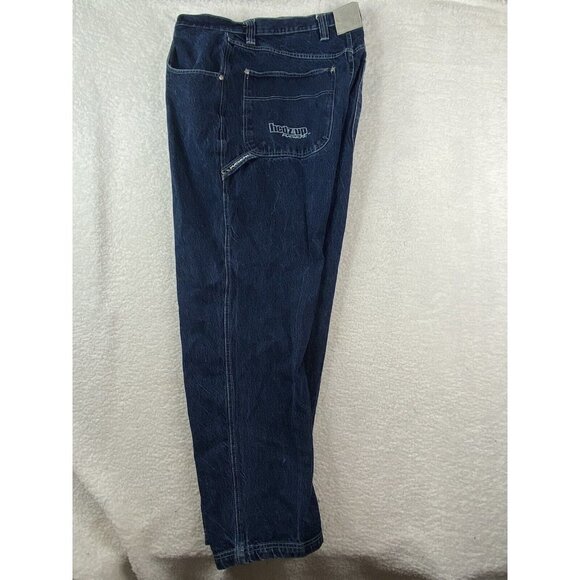 Hedz Up Jeans Avewear Mens Carpenter 44x34 Real 40x32.5 Baggy Loose Hip Hop 90’s - Picture 5 of 16